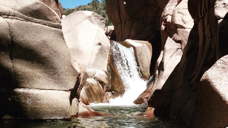 Waterfall at Salome Wilderness in Arizona