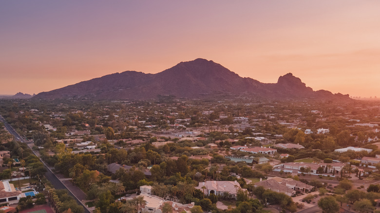 Camelback Mountain at sunset