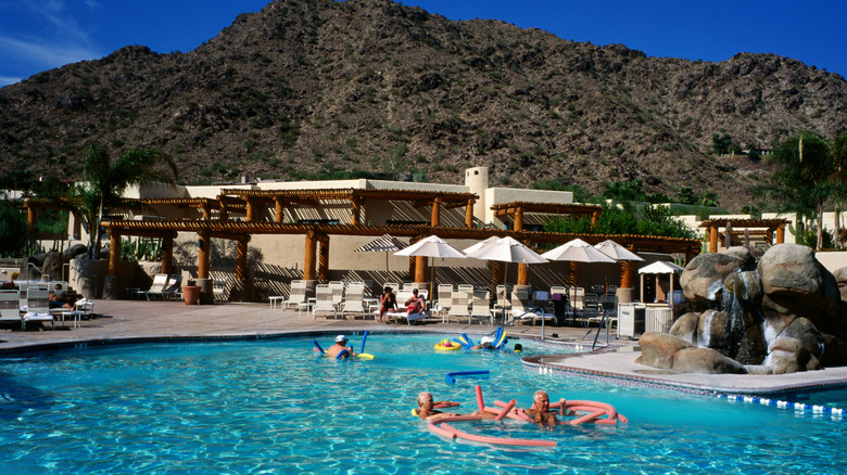 Pool at a Camelback Mountain resort