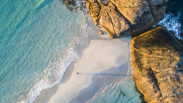 Aerial view Australian beach