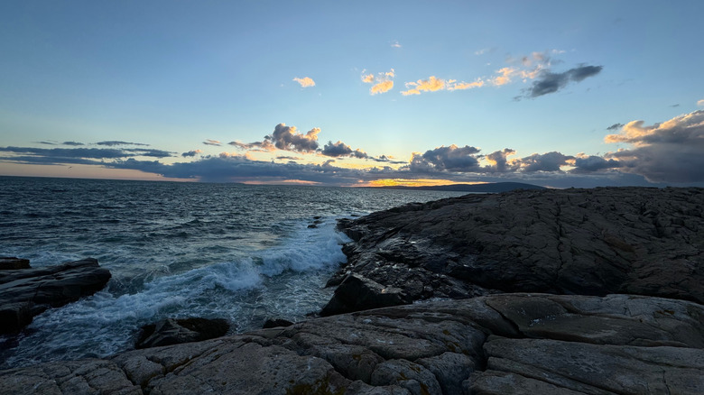 Schoodic peninsula waves