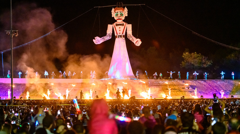 The burning of Zozobra in Santa Fe, New Mexico