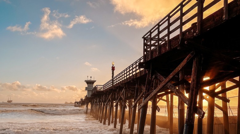 Seal Beach Pier at sunset