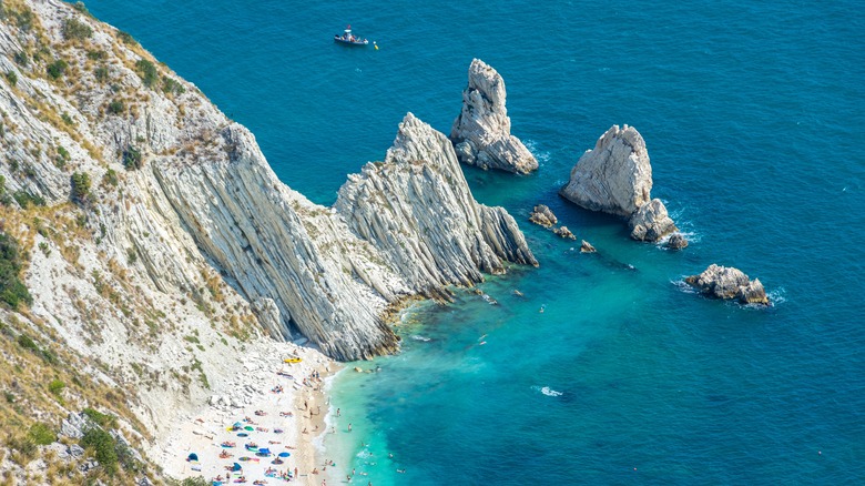 Spiaggia del Due Sorelle aerial