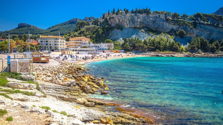 A beach outside Cassis, France