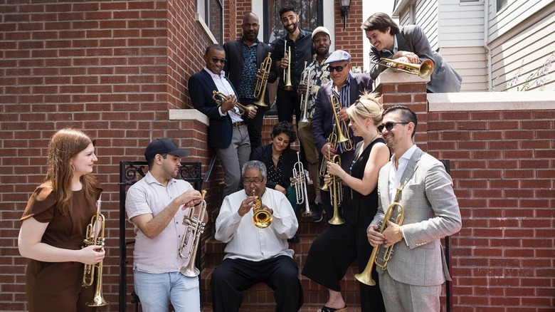 Trumpeters at Louis Armstrong House