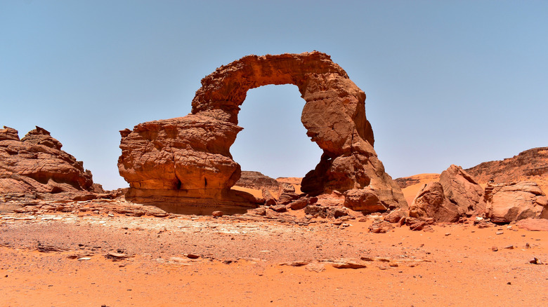 Arched rock formation in Tassili n'Ajjer, Algeria