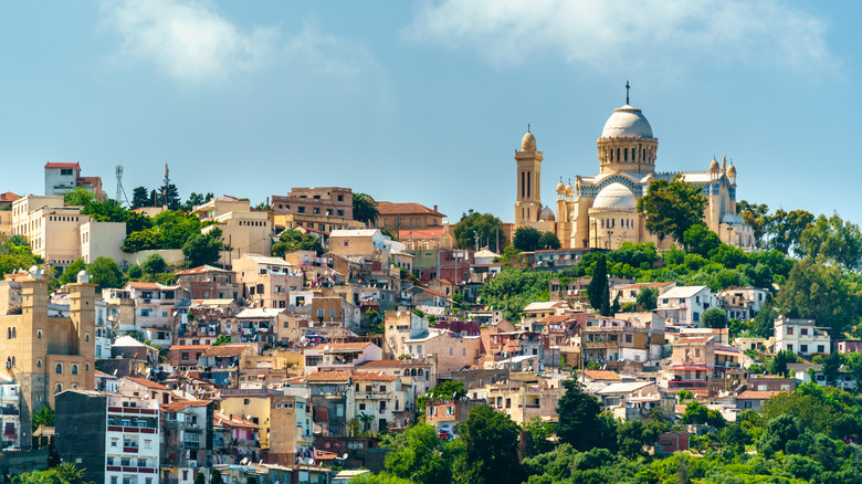 A view of Notre Dame d'Afrique in Algiers