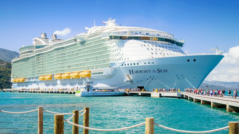 Ship docked in Haiti