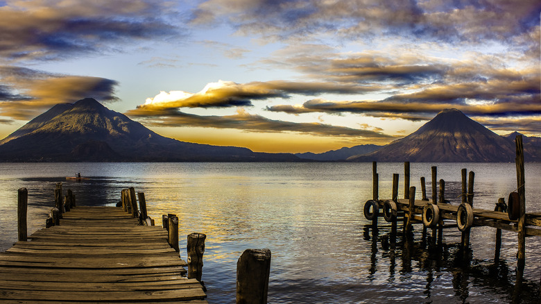 Sunset over Lake Atitlán