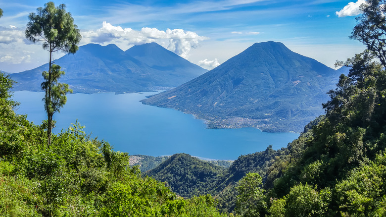 View of Lake Atitlán in Guatemala