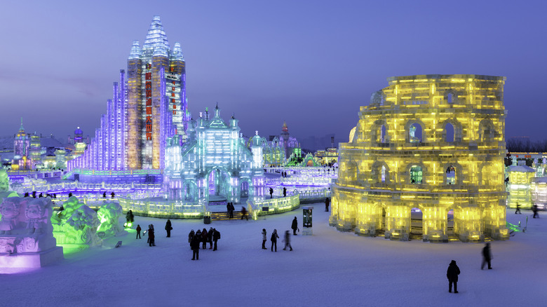 Ice sculptures in Harbin, China