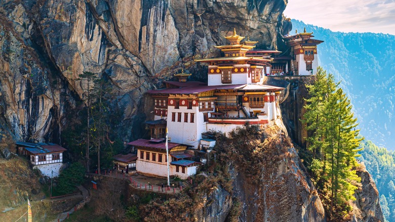 Tiger's nest monastery near Paro, Bhutan