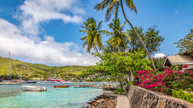 Paved path on Bequia