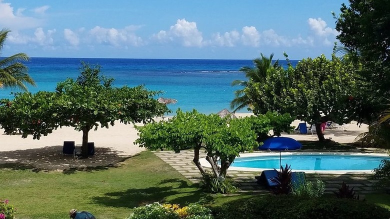 beach view at Jamaica Inn