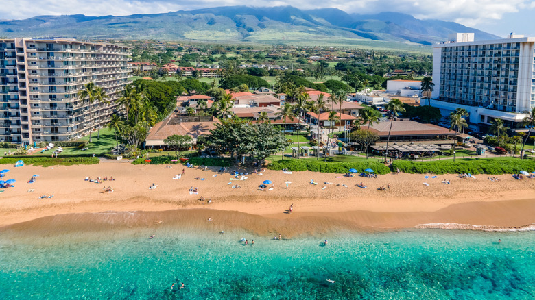 Kaanapali Beach and resorts