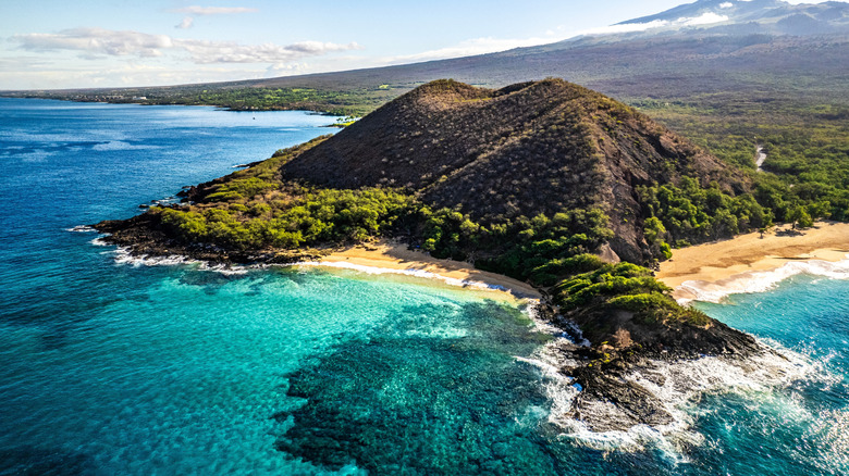 bird's-eye view of Makena Beach