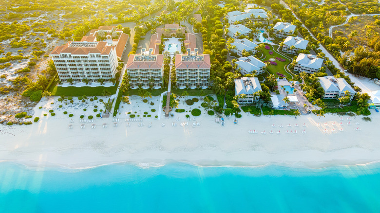 aerial view of Grace Bay