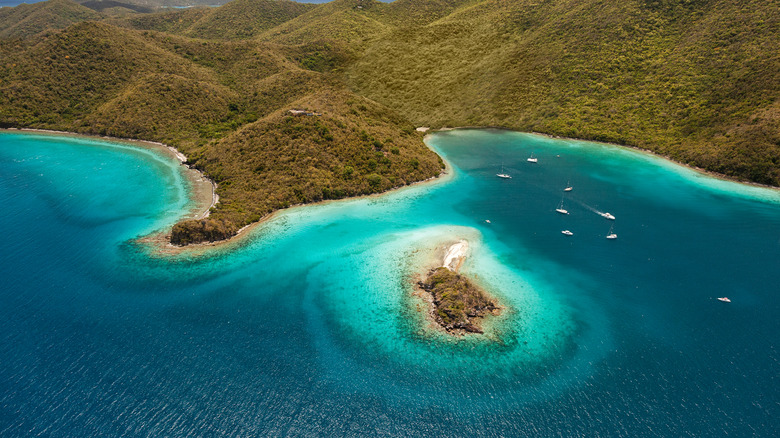 aerial view of Waterlemon Cay