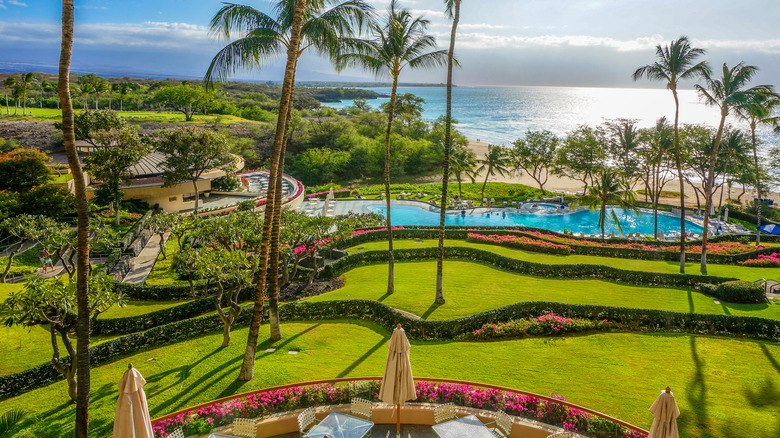 Ocean view from the Fairmont Orchid