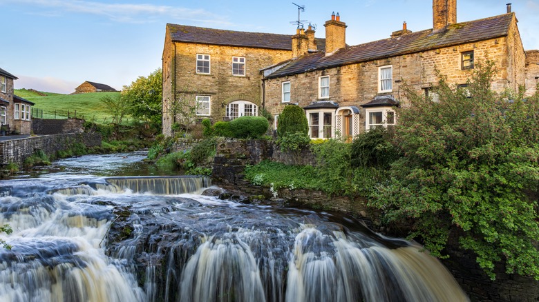 View of Hawes, Yorkshire, England