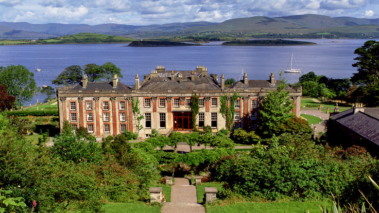 Aerial view of the facade of Bantry House