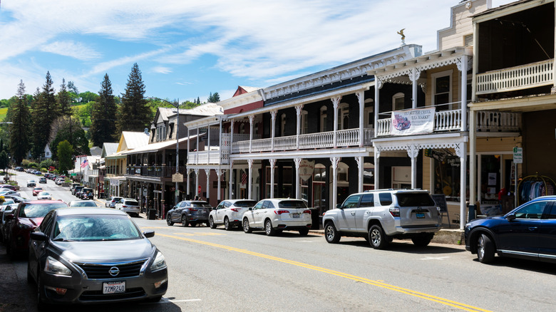 Quaint Main Street in Sutter Creek, CA