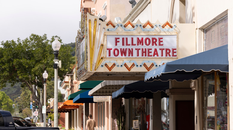 Fillmore Town Theatre in historic downtown Fillmore, California