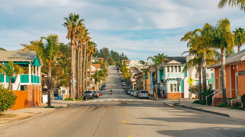 City street in Avila Beach