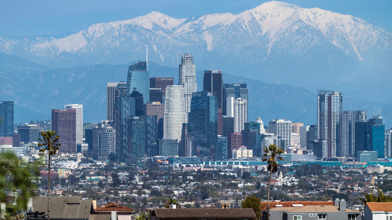 A remarkably clear day in Los Angeles