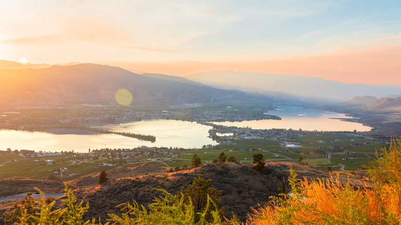 Sunset over Osoyoos Lake, British Columbia