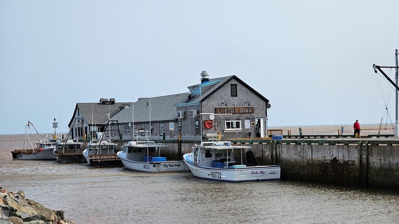 Lobster Barn restaurant on the wharf, Prince Edward Island, Canada