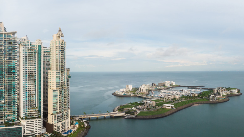 Aerial of Ocean Reef Marina off Punta Pacifica