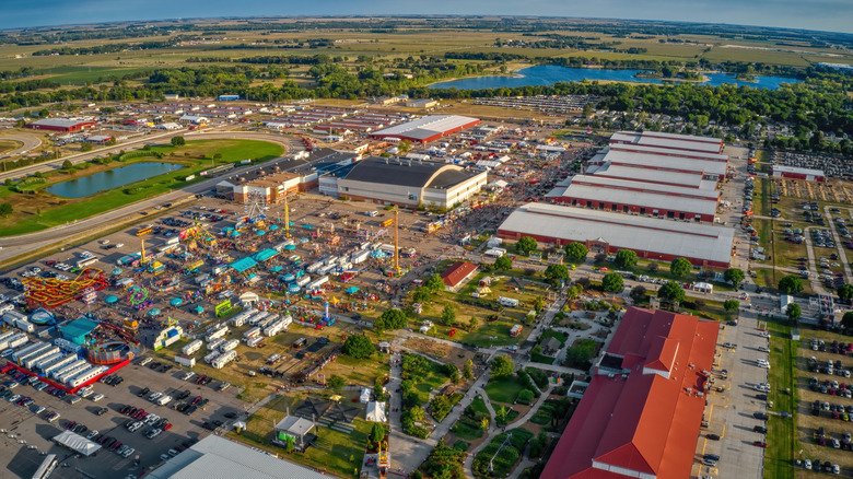 Grand Island, Nebraska aerial landscape