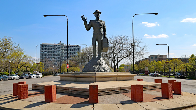 The Monument to the Great Northern Migration in Bronzeville, Chicago