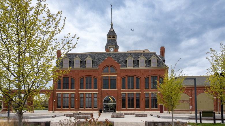 Historic architecture at Pullman National Historical Park in Chicago