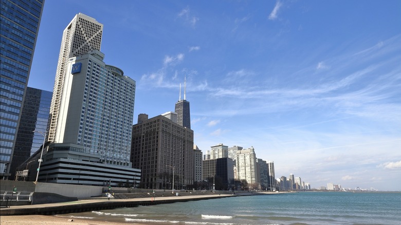 Ohio Street Beach in Chicago