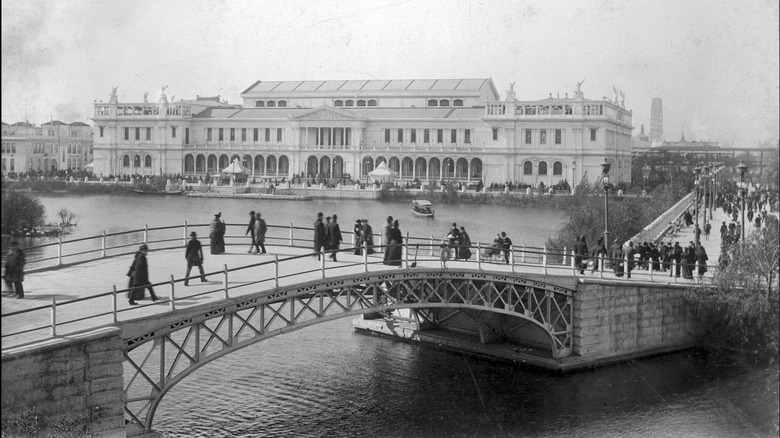 bridge over Chicago River 1885