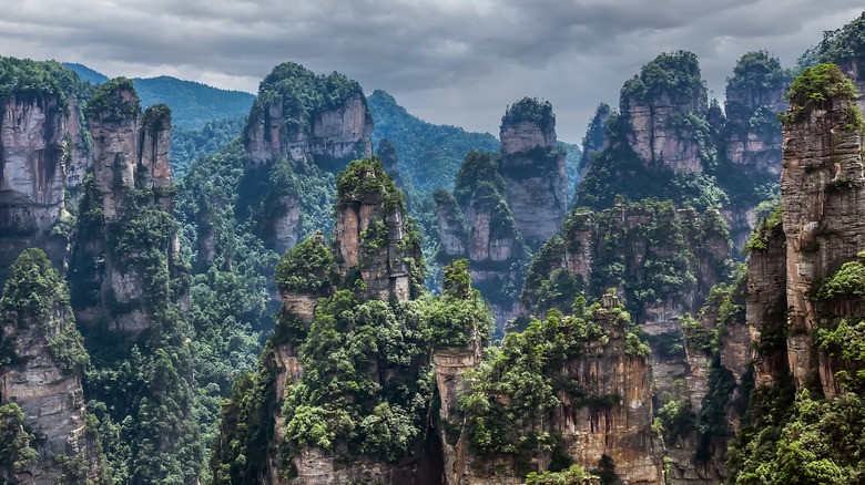 Avatar-inspired Hallelujah Mountain in the Zhangjiajie National Forest Park, Hunan, China