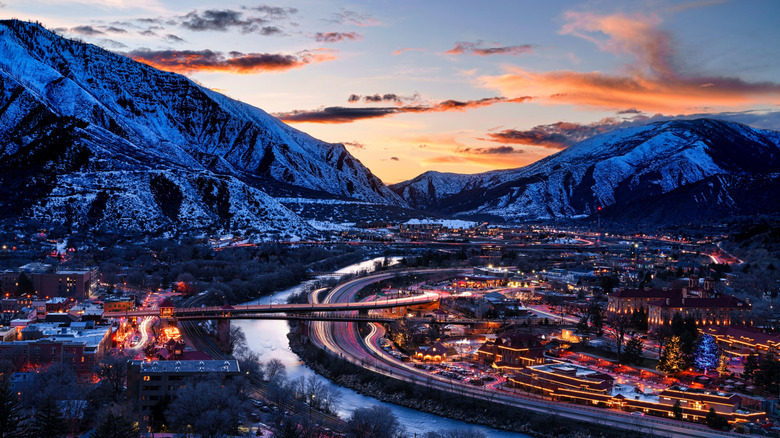 Glenwood Springs at night