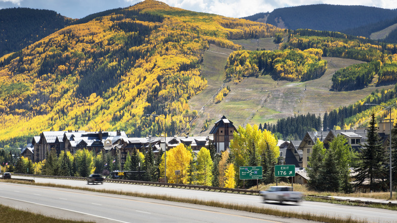 Aerial view of Vail, Colorado