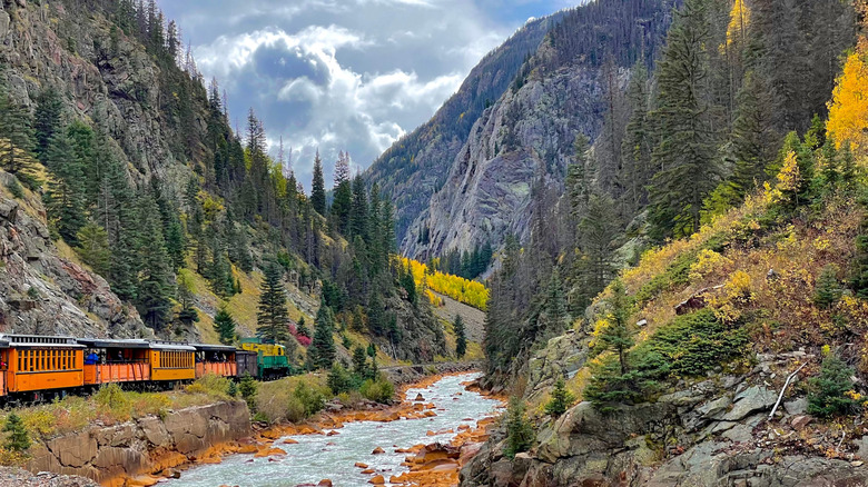 Narrow Gauge Railroad in Durango to Silverton, Colorado