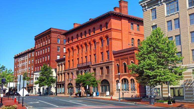 Red brick downtown New Britain