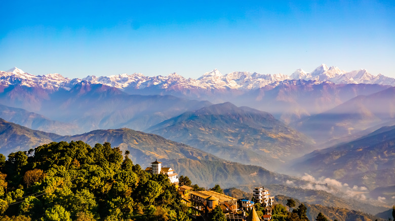 Nagarkot looking over the Himalayas