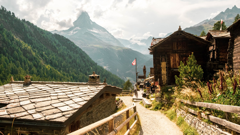 Zermatt with Matterhorn in background