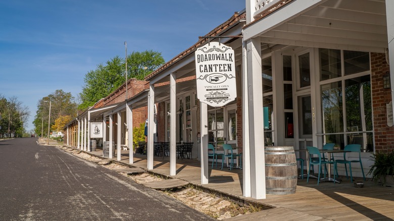 Restaurant on Main Street in Arrow Rock, Missouri