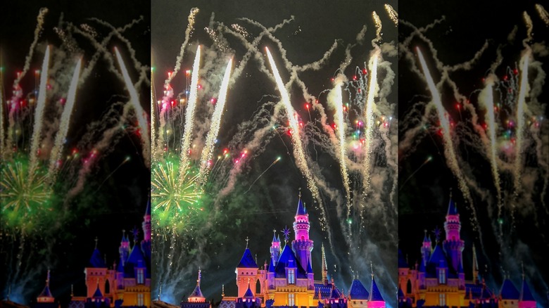 Pride Nite fireworks at Disneyland