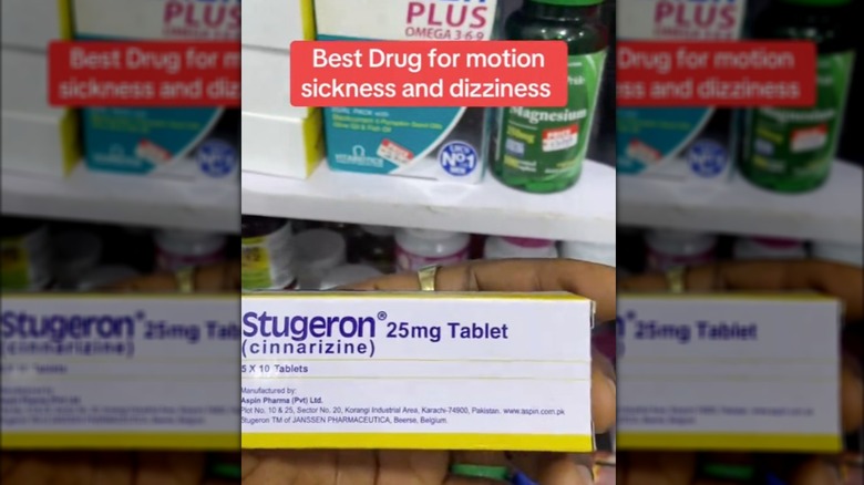 Box of Stugeron (cinnarizine) 25mg