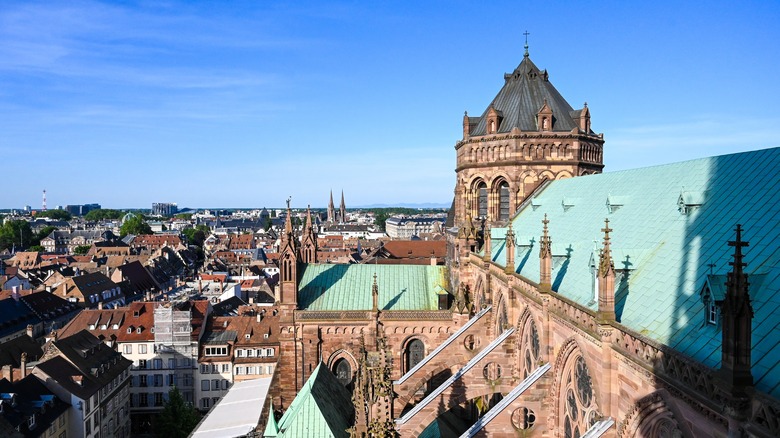 Strasbourg cathedral and city center