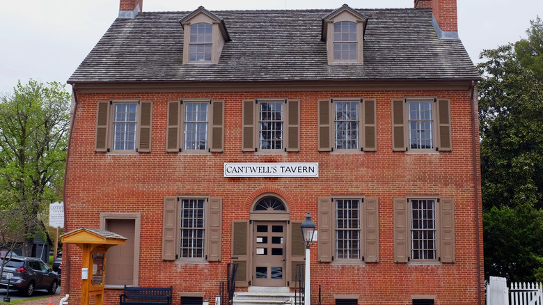 The historic Cantwell's Tavern, a former hotel established in 1822 in Odessa, Delaware